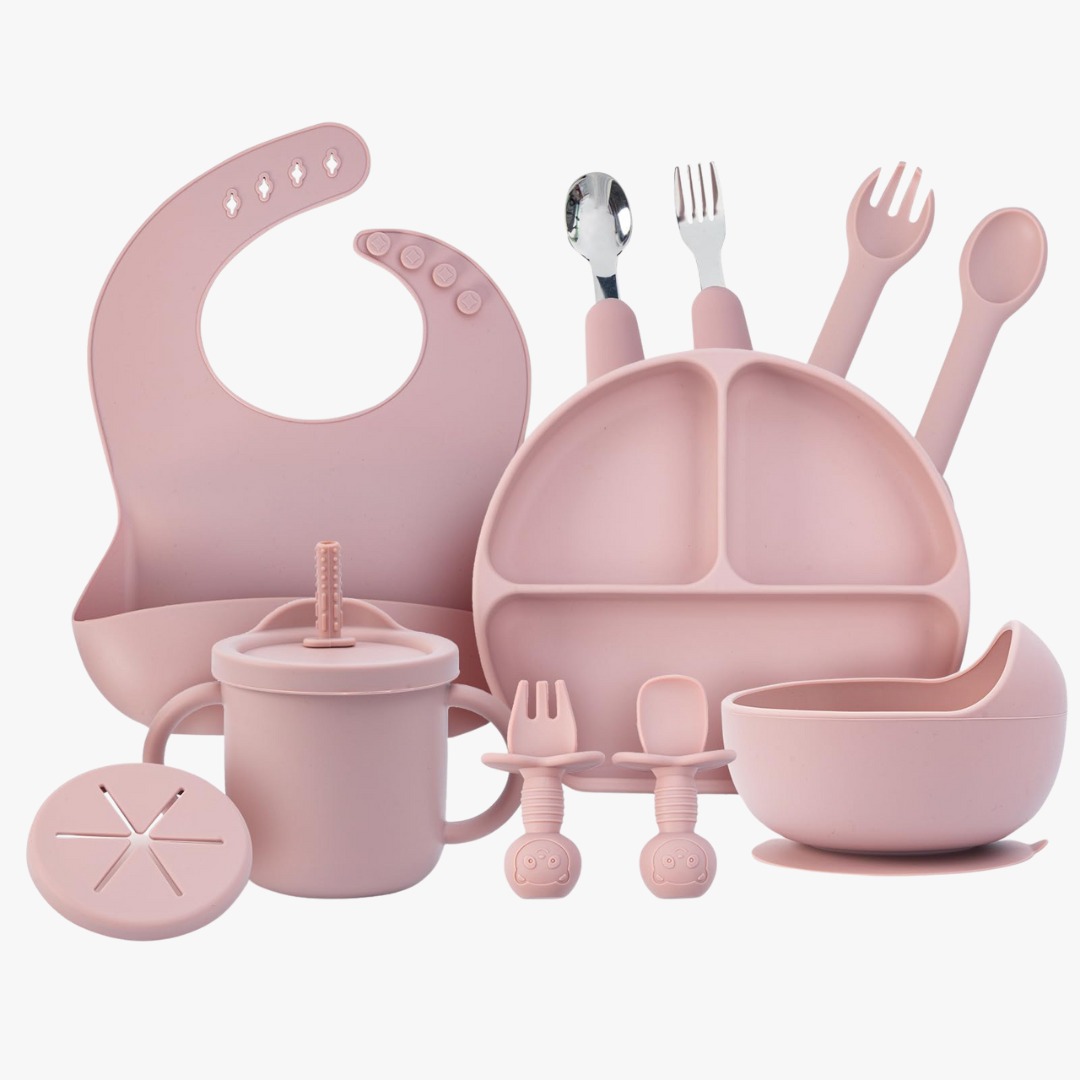 6-Piece Silicone Baby Feeding Cutlery Set